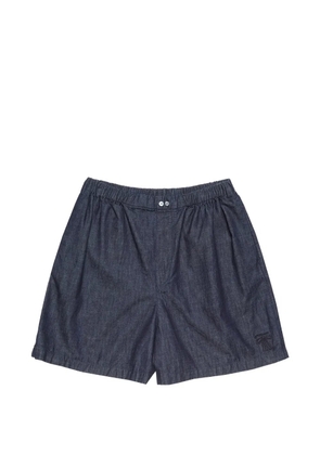 Acne Studios embroidered-detail shorts - Blue