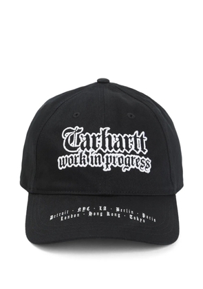 Carhartt WIP embroidered logo baseball cap - Black