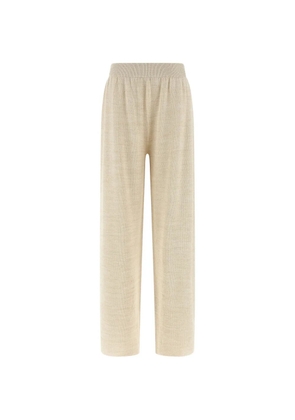 Fabiana Filippi lamé-thread trousers - Neutrals