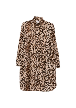 Alberto Biani animal-print shirt dress - Neutrals