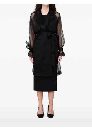 PINKO sheer trench coat - Black