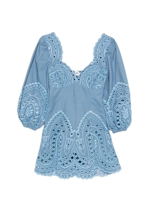 Charo Ruiz Ibiza Esmare puff-sleeve mini dress - Blue