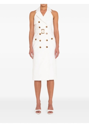 Sans Faff Milano belted midi dress - White
