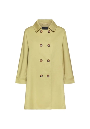 ELENA MIRO` gabardine trench coat - Green