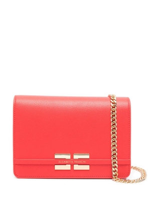 Elisabetta Franchi chain detail shoulder bag - Red