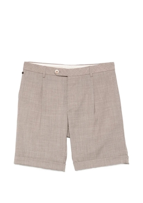 Gta Federico 01 buttoned pleat shorts - Neutrals