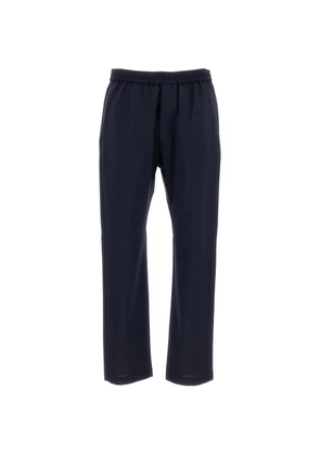 Barena elasticated virgin wool trousers - Blue