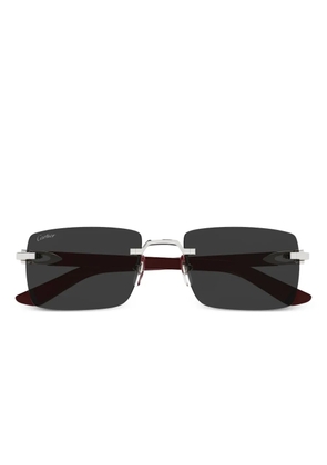 Cartier Eyewear square-framel sunglasses - Brown