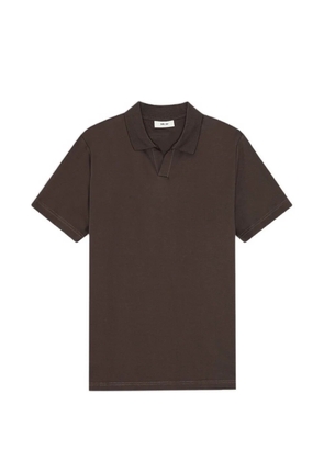 NN07 open-collar T-shirt - Brown