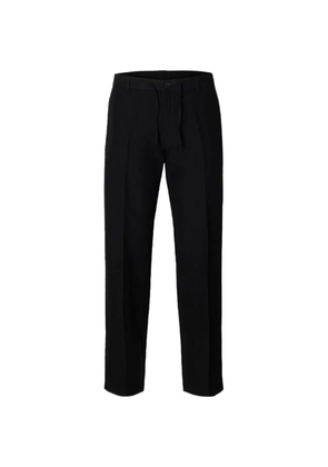 SELECTED 196 belt-loops trousers - Black