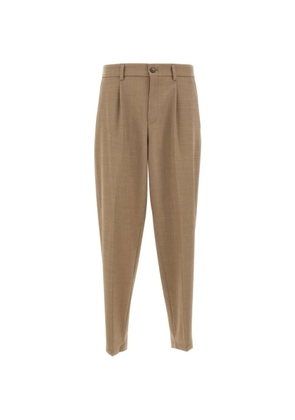 BOSS pleated tapered trousers - Neutrals