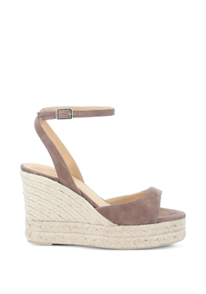 Castañer Brook suede wedge espadrilles - Neutrals