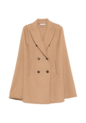 Max Mara Pordoi double-breasted cape - Brown