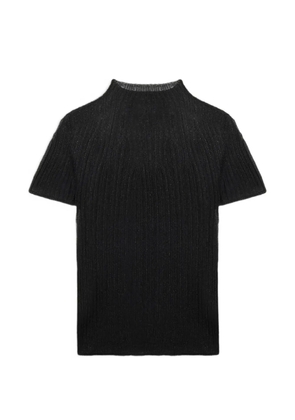 Momoni Mirada ribbed T-shirt - Black