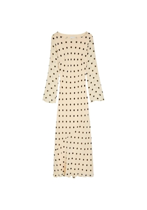 Reformation Esra polka-dot midi dress - Neutrals