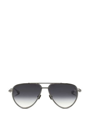 VALENTINO GARAVANI EYEWEAR logo-detail pilot-detail sunglasses - Silver