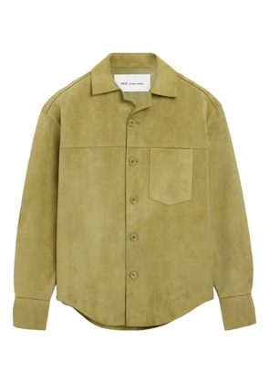 AMI Paris buttoned chest-pocket overshirt - Green