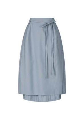 TOMBOY pleated tie skirt - Blue