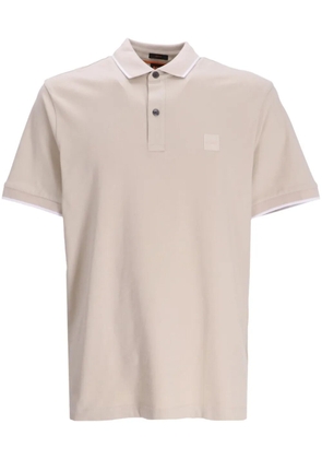 BOSS appliqué-logo polo shirt - Neutrals