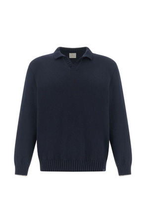 Paul & Shark V-neck knitted sweater - Blue