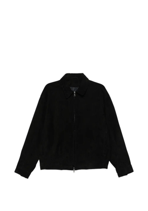 Giorgio Brato zip-up suede jacket - Black