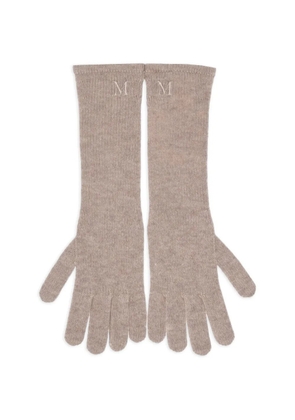 Max Mara embroidered gloves - Neutrals