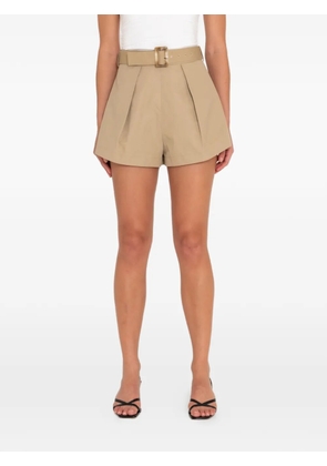 Sans Faff belted shorts - Neutrals