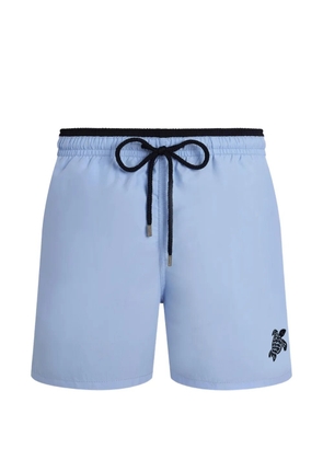 Vilebrequin turtle-embroidery swim shorts - Blue
