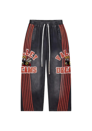 VALE FOREVER Anthem striped graphic track pants - Grey
