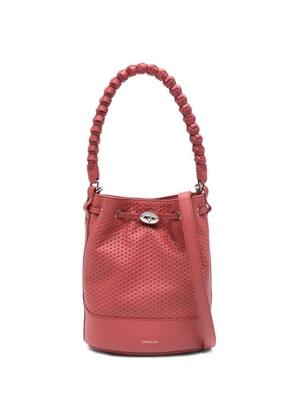 Zanellato small Casa Venissa braided-handle bucket bag - Red