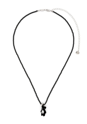 YVMIN teddy bear-motif necklace - Black