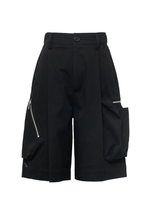 Ordinary Couture Code zip pocket bermuda shorts - Black