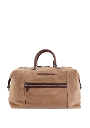 Kiton zipped luggage holdall - Brown