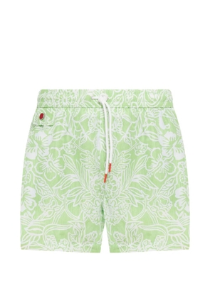 Kiton floral swim shorts - Green