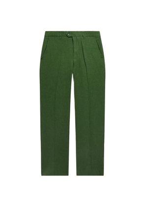 PERCIVAL tailored linen trousers - Green