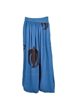 Gianfranco Ferré Pre-Owned graphic-print trousers - Blue