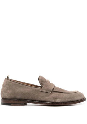 Officine Creative suede slip-on loafers - Brown