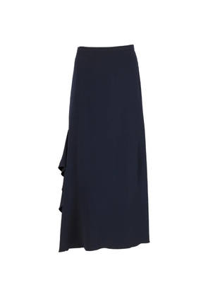 Max Mara ruffled maxi skirt - Blue