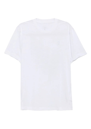 On log print T-shirt - White
