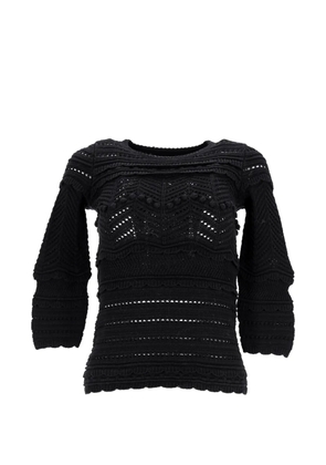ISABEL MARANT openwork-construction sweater - Black