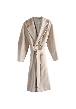 Max Mara Madame belted double-breasted coat - Neutrals