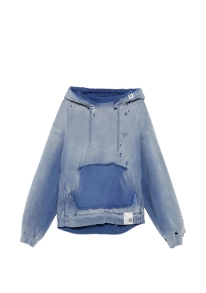 Maison MIHARA YASUHIRO distressed hoodie - Blue
