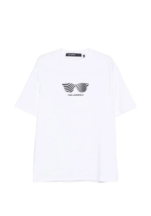 Karl Lagerfeld sunglasses-print T-shirt - White