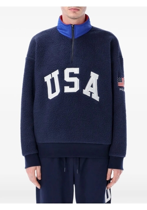 Polo Ralph Lauren zipped flag sweater - Blue