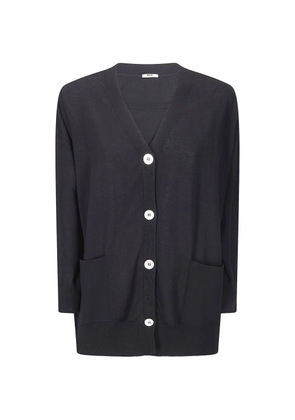 M.S.M Milano V-neck buttoned cardigan - Black