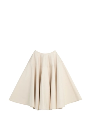Tod's A-line panelled midi skirt - Neutrals