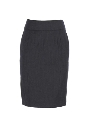 Burberry Pre-Owned wool mini skirt - Grey