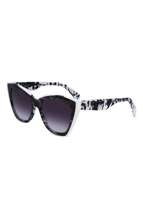 LIU JO logo-print sunglasses - Black