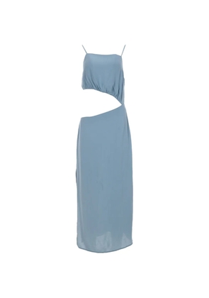 Reformation square-neck cut-out midi dress - Blue