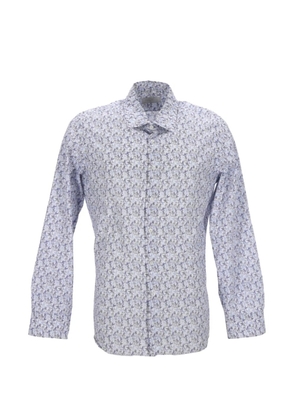 Prada Pre-Owned printed cotton shirt - Blue
